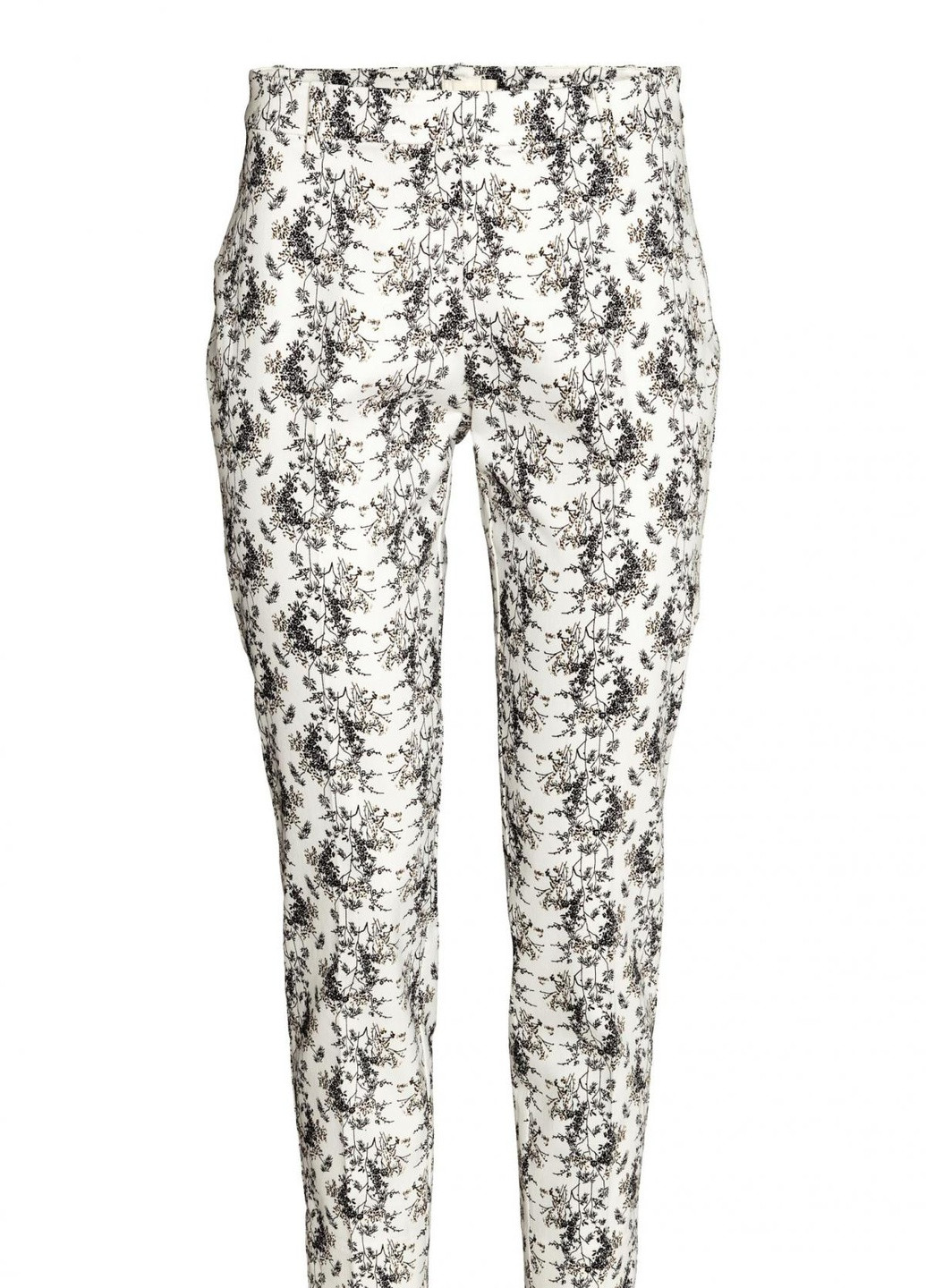 Белые летние брюки H&M