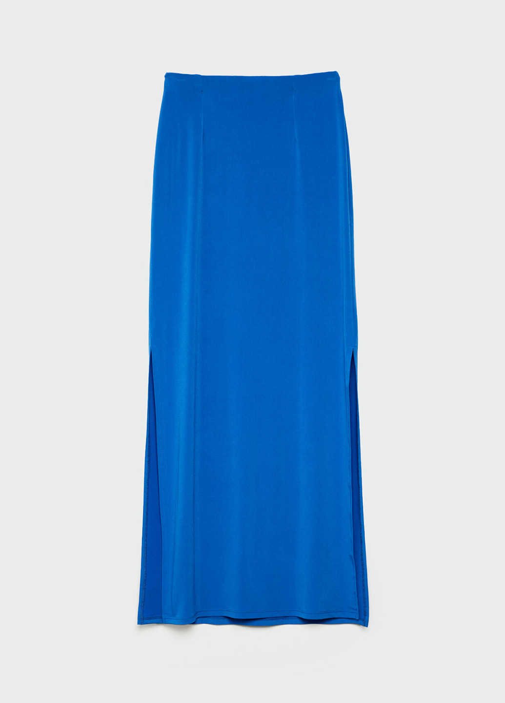 Синяя кэжуал однотонная юбка Stradivarius