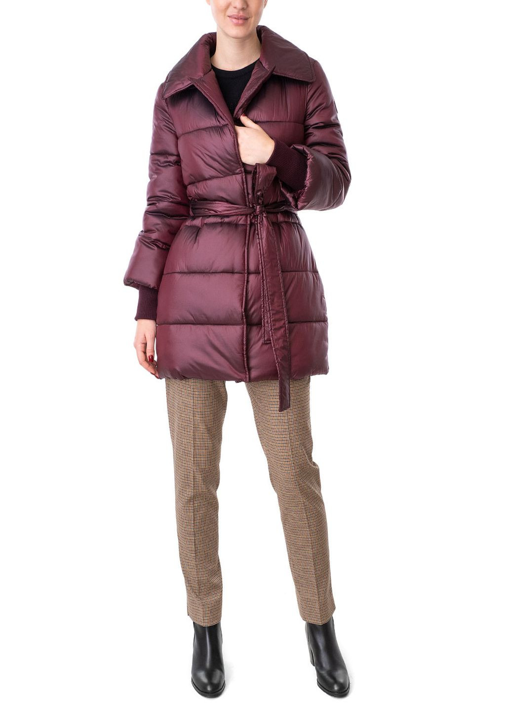 Бордова зимня куртка Trussardi Jeans