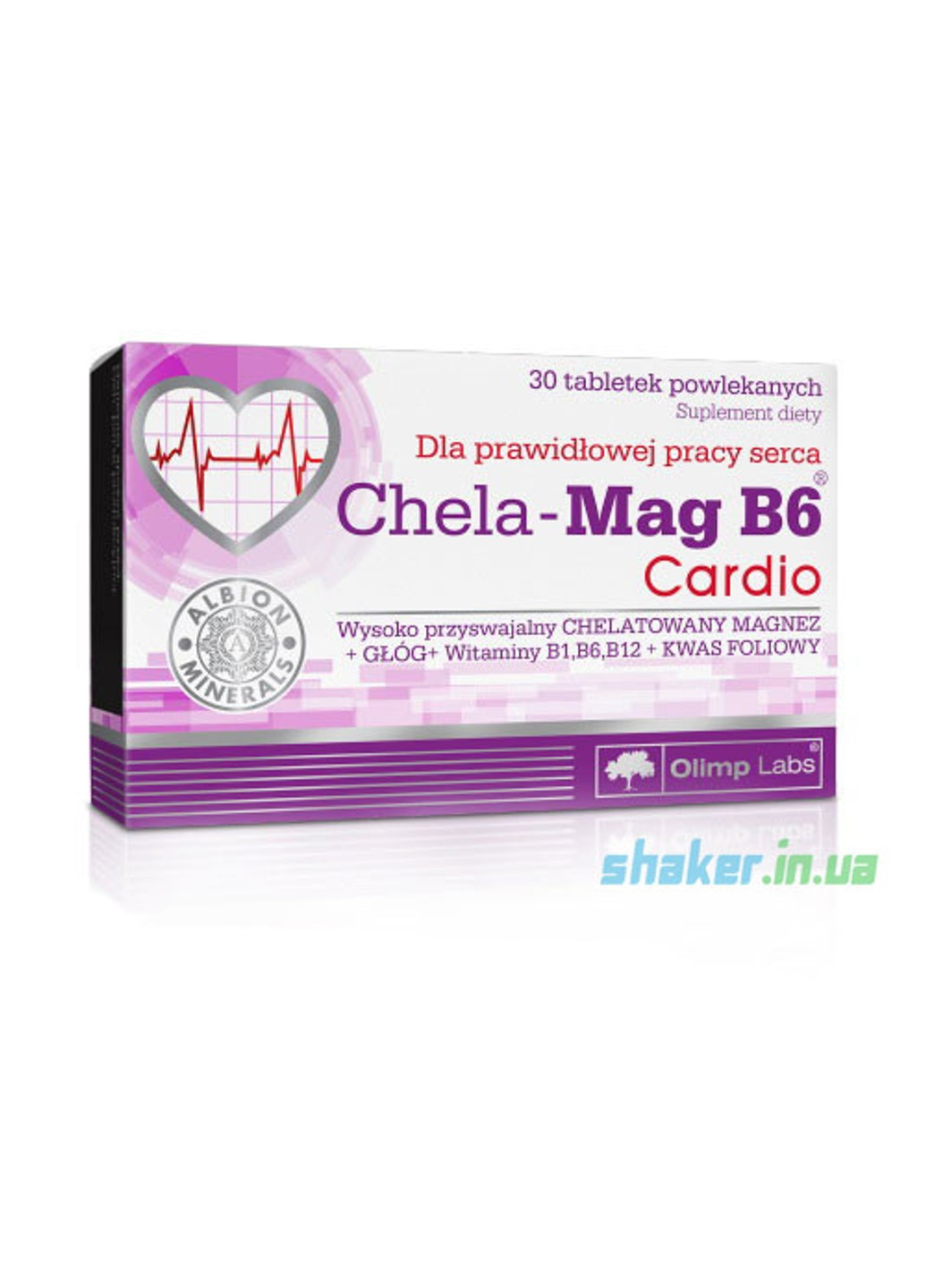 Магній Б6 Chela-Mag B6 Cardio (30 таб) олімп Olimp (255408524)