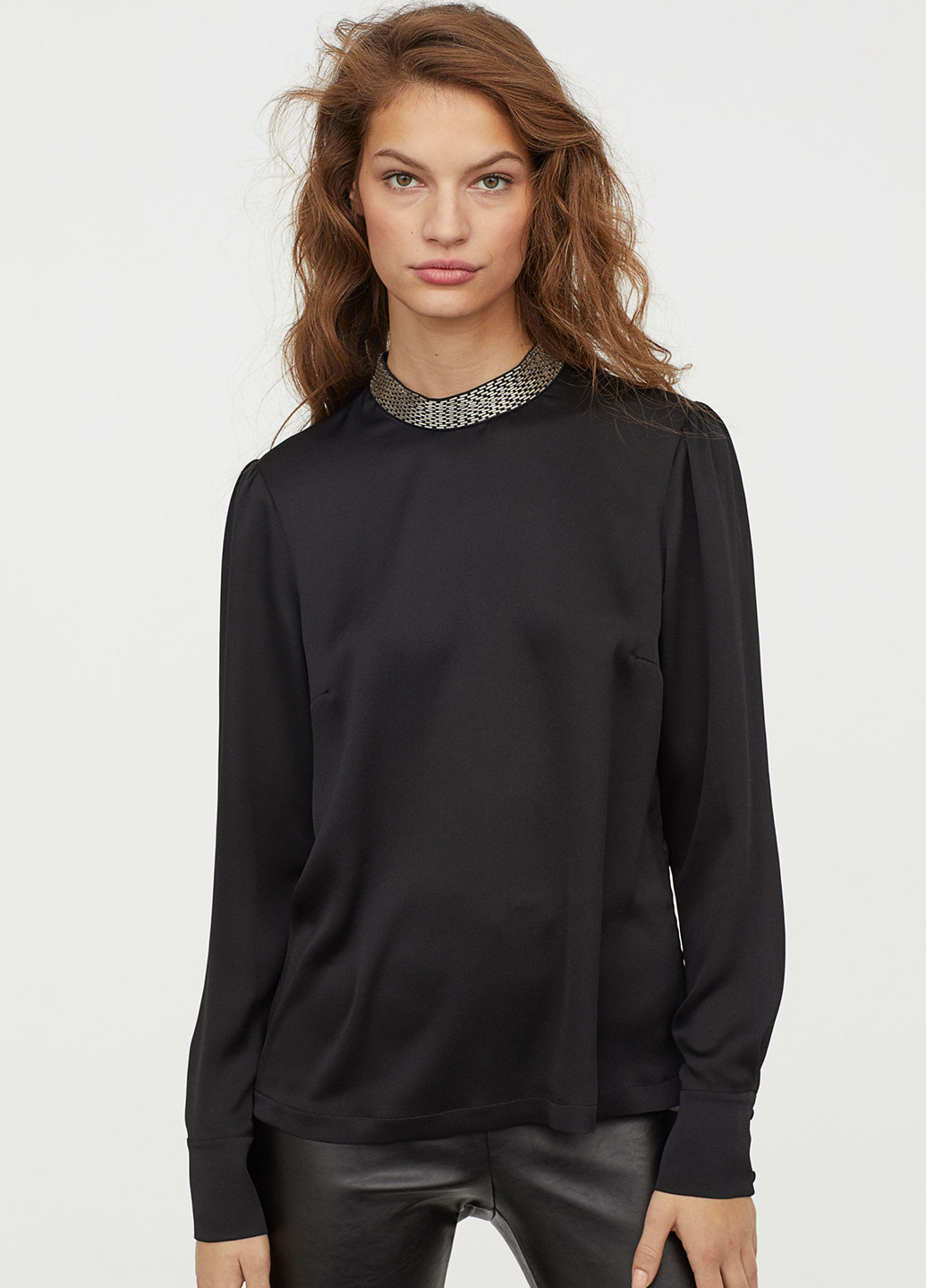 Чёрная блуза H&M