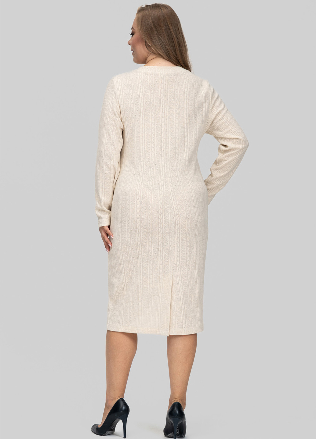 Молочна кежуал сукня сукня светр A'll Posa однотонна