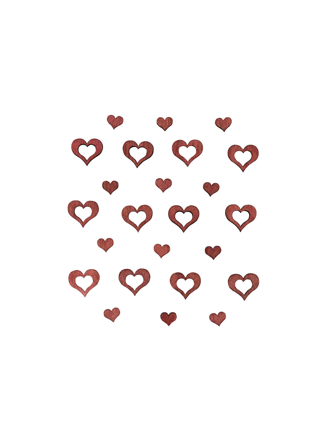 Декоративні дерев'яні сердечка Melinera (246946303)