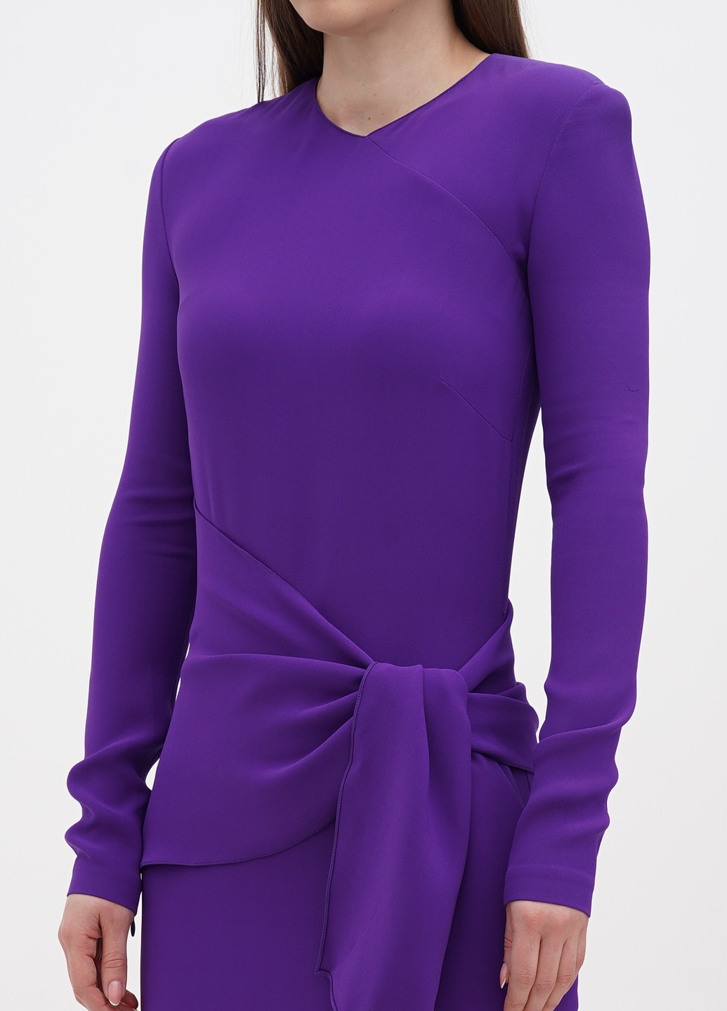 Фиолетовое кэжуал платье футляр Ralph Lauren однотонное