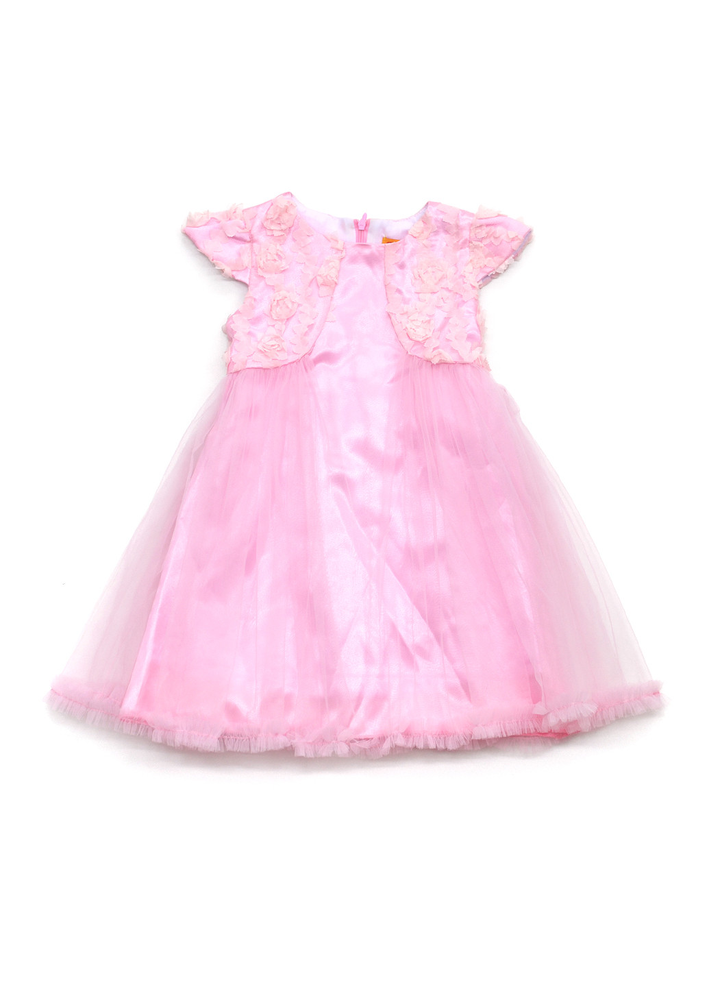 Розовое праздничный платье с пышной юбкой Piccolo L однотонное