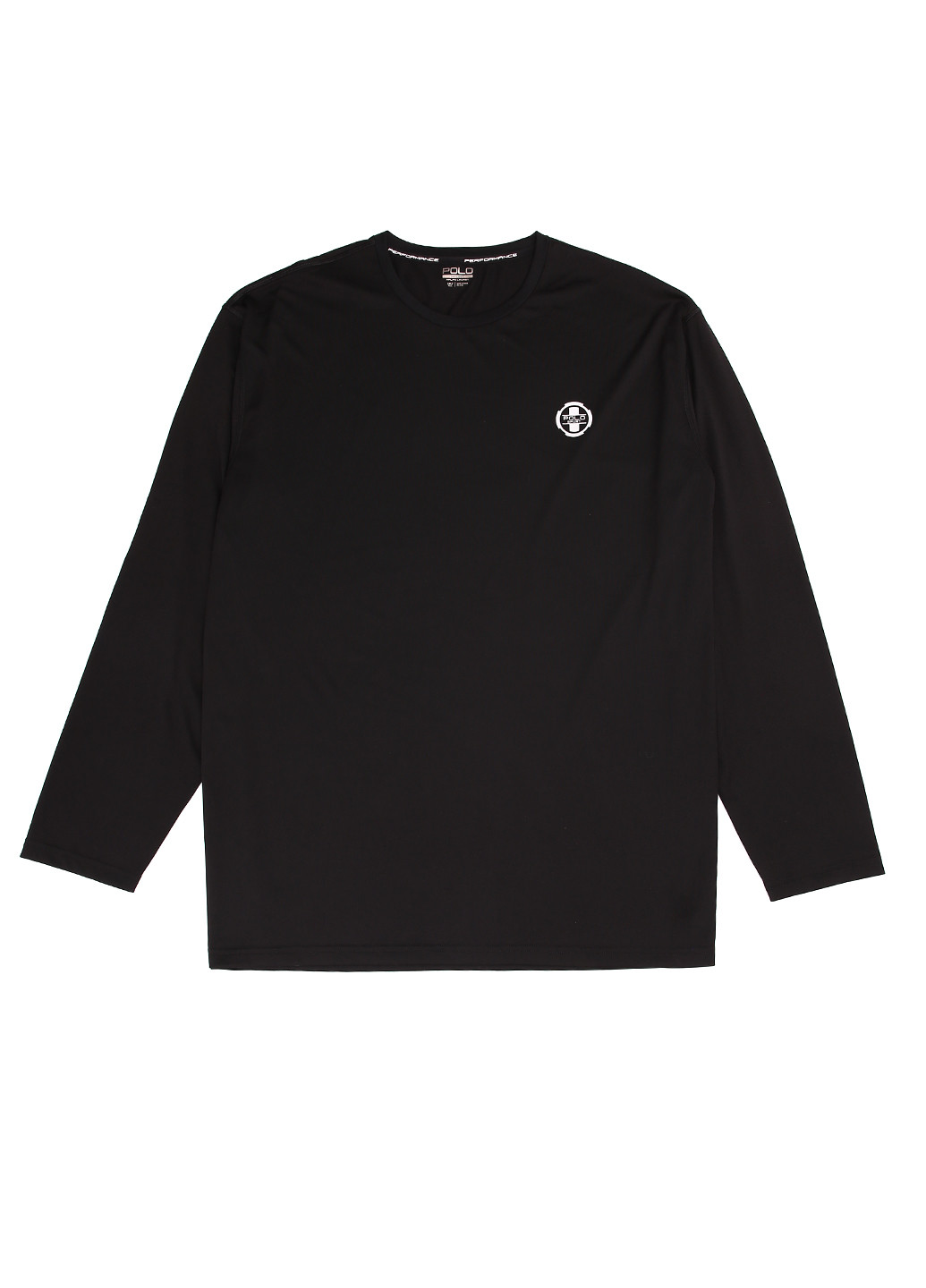 Черный демисезонный спортивный лонгслив Ralph Lauren с логотипом