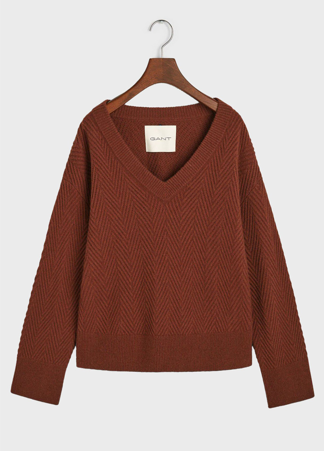 Коричневий зимовий пуловер пуловер Gant