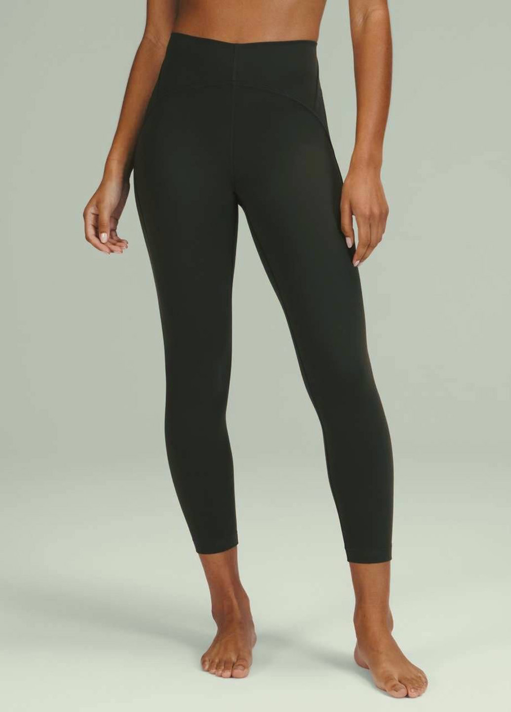 Хаки демисезонные леггинсы Lululemon Athletica