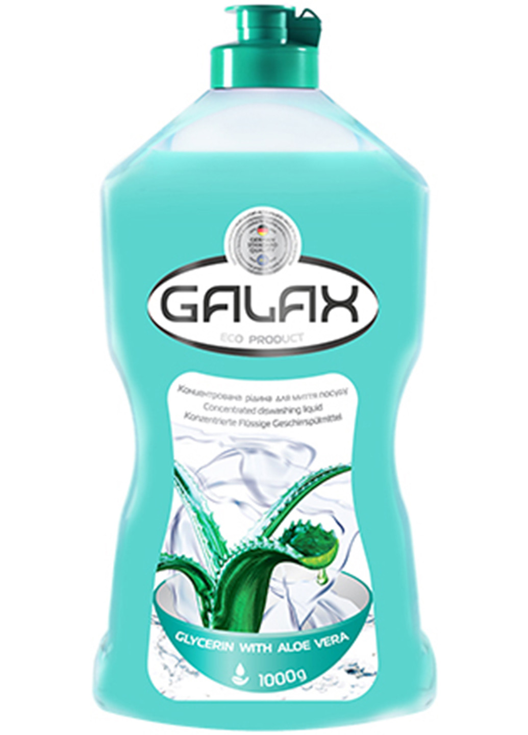 Концентрированная жидкость для мытья посуды “Алоэ” 1л. Galax (254211786)