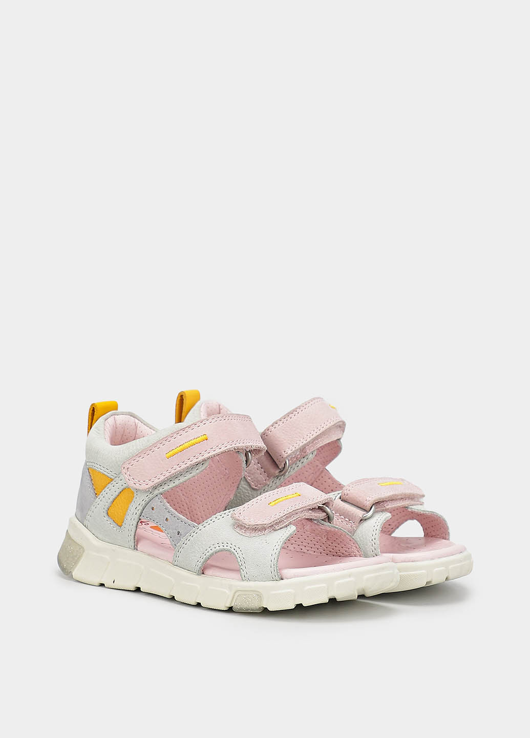 Цветные кэжуал сандалии Ecco на липучке