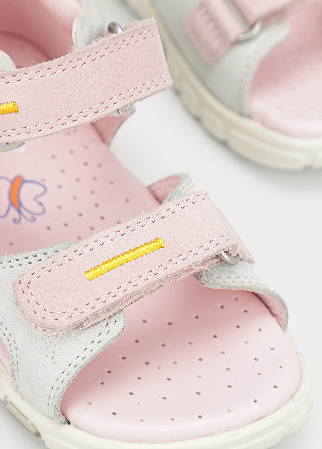 Цветные кэжуал сандалии Ecco на липучке