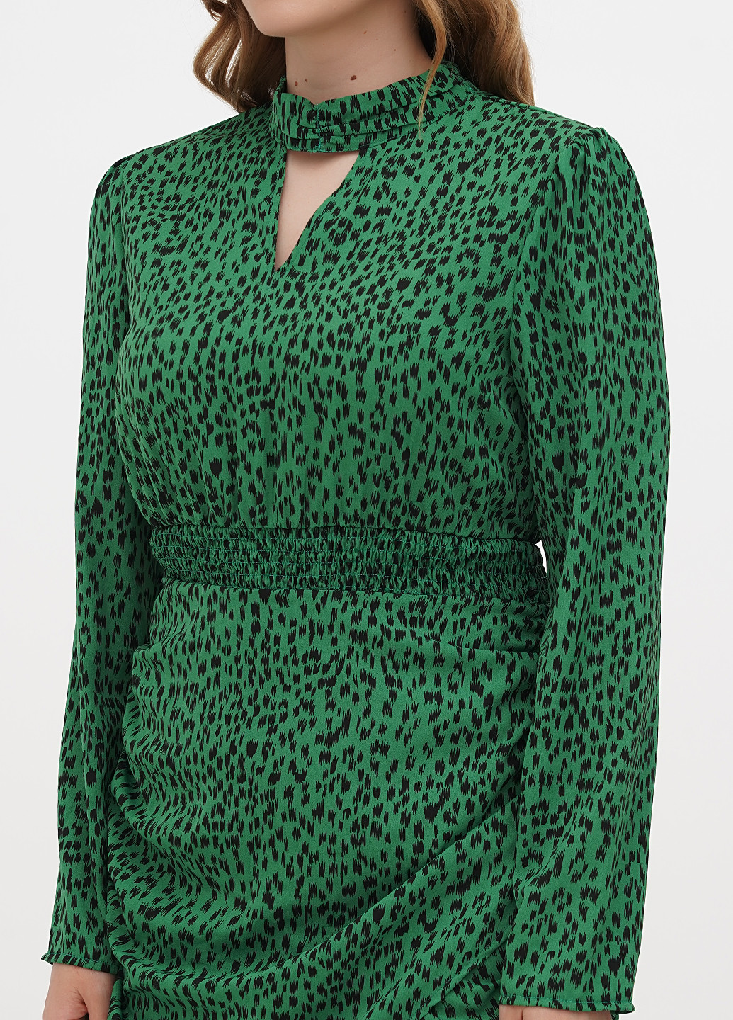 Зелена кежуал сукня Nasty Gal з тваринним принтом