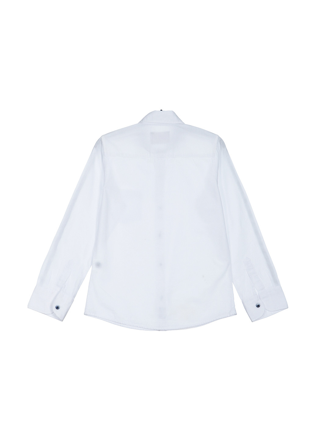 Белая кэжуал рубашка однотонная E&H