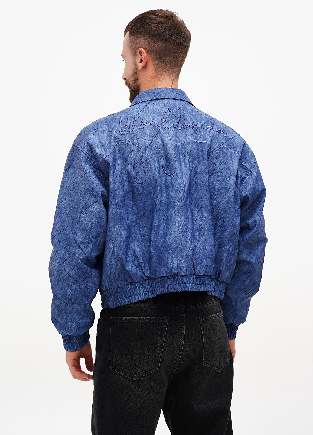 Синя демісезонна куртка Boohoo