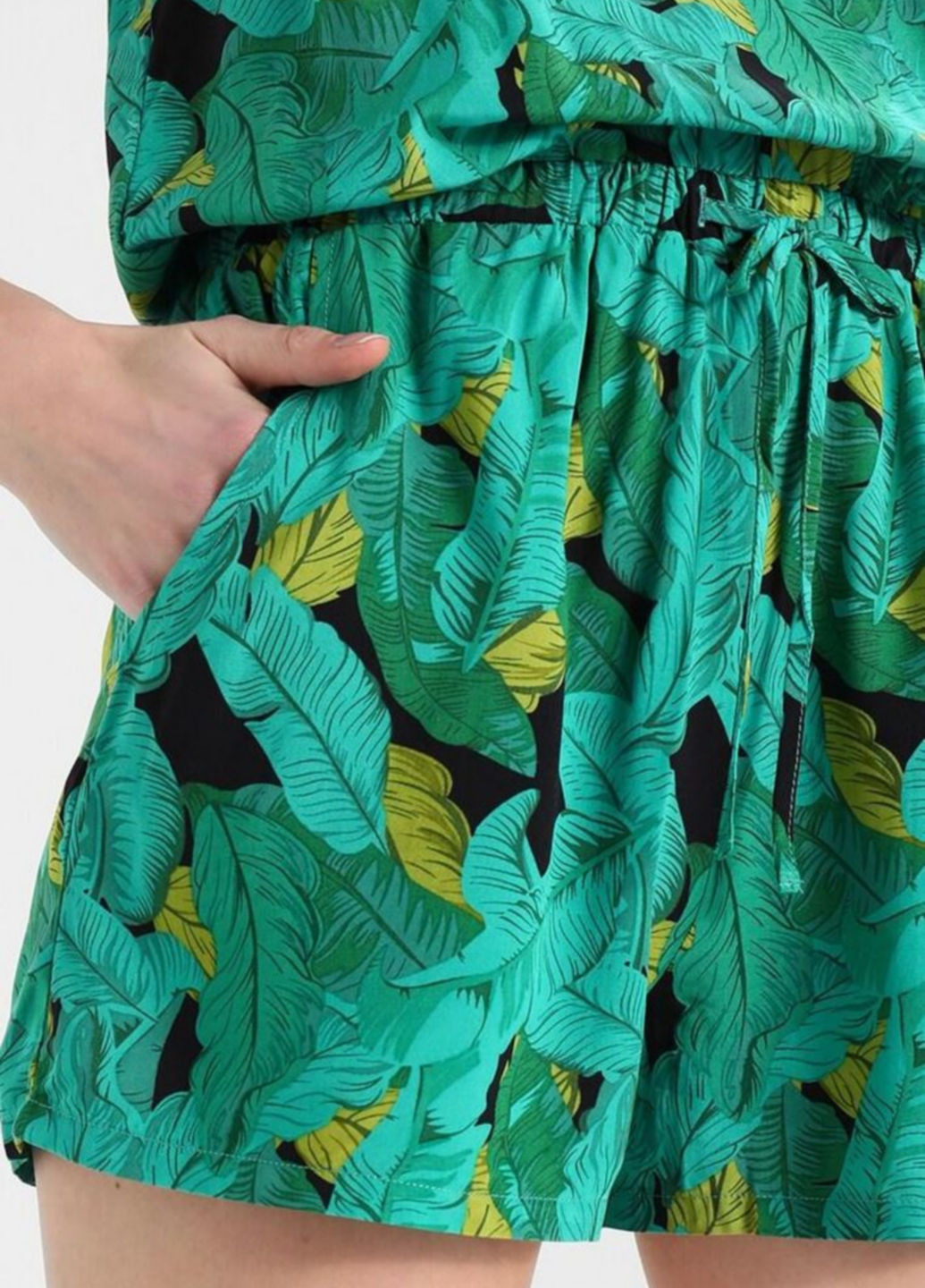 Комбинезон Twintip комбинезон-шорты рисунок зелёный кэжуал вискоза