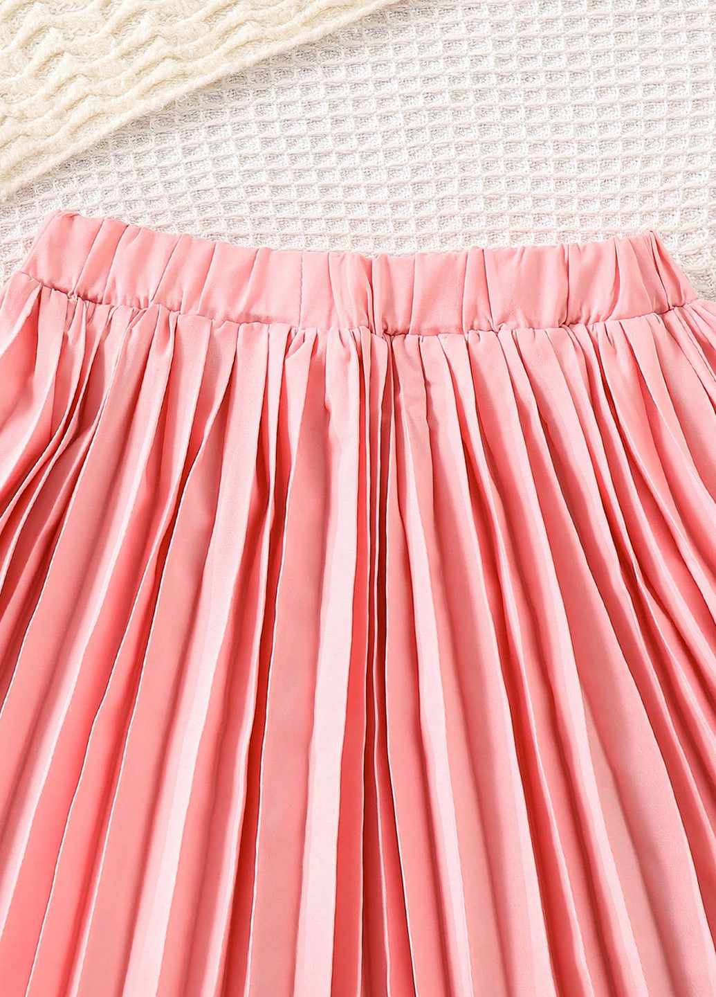 Розовый летний костюм (топ, юбка) SHEIN