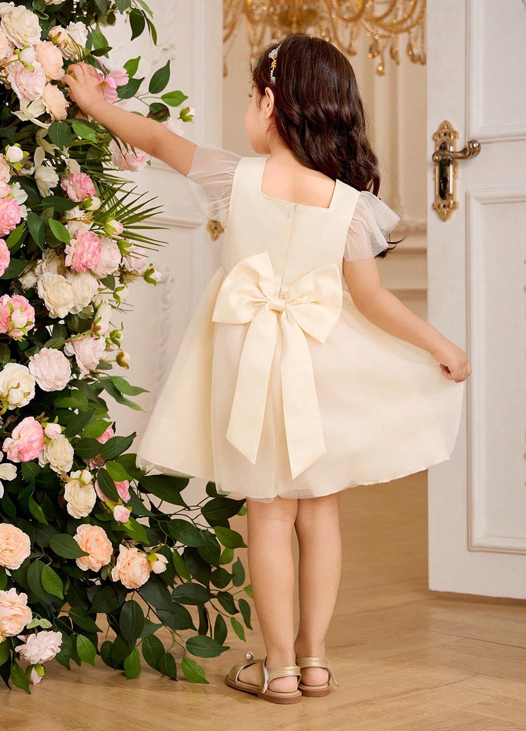 Кремовое платье SHEIN (347152634)