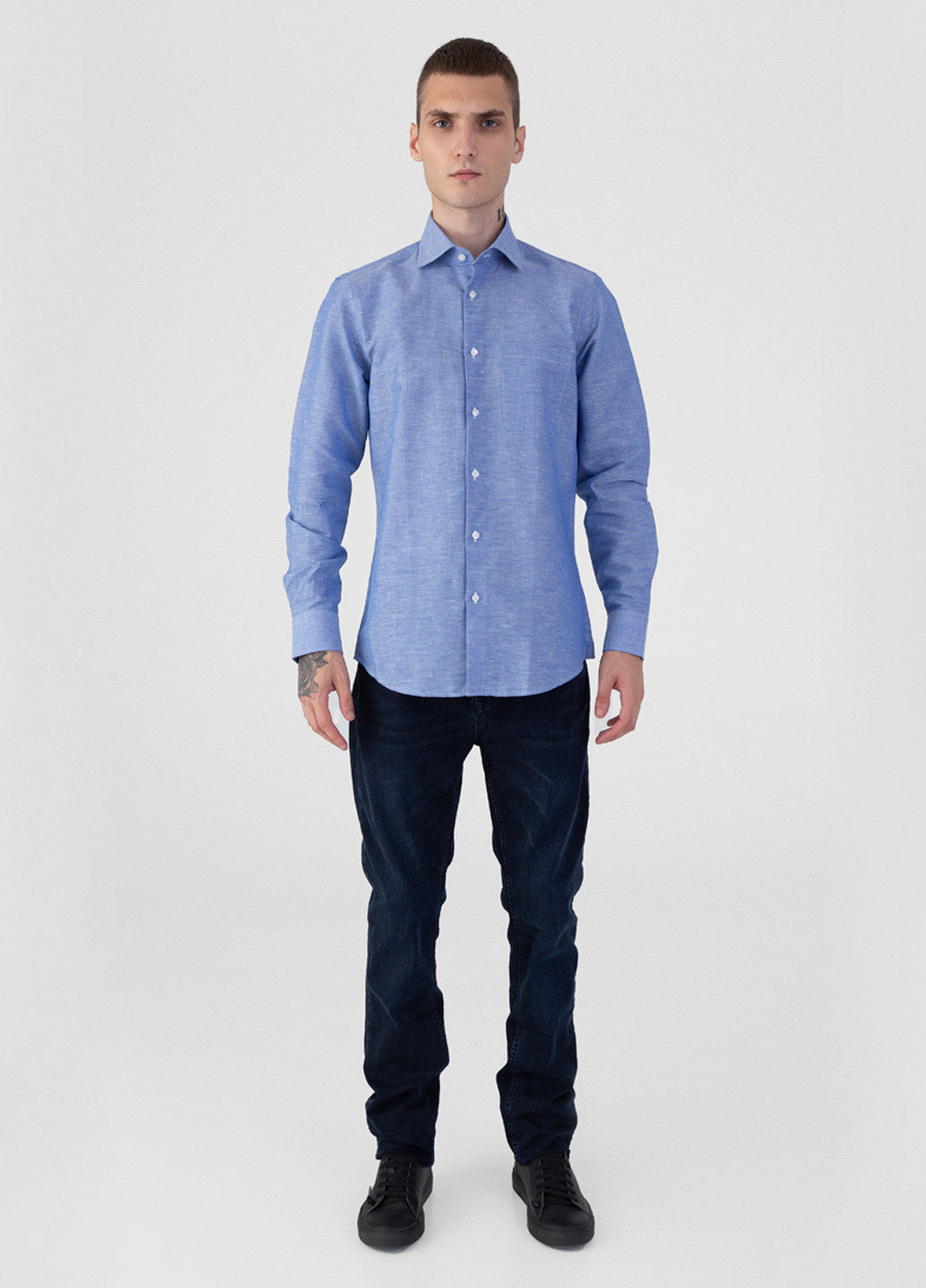 Синяя рубашка Arber