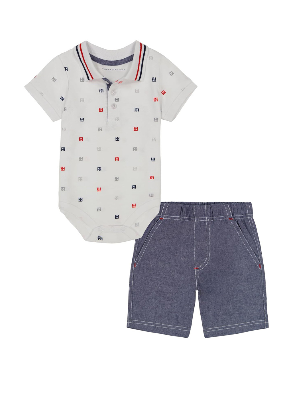 Комбинированный демисезонный комплект (боди, шорты) Tommy Hilfiger