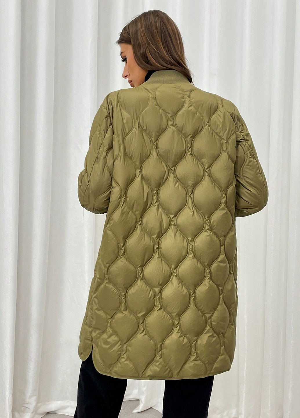 Оливкова зимня куртка SHEIN