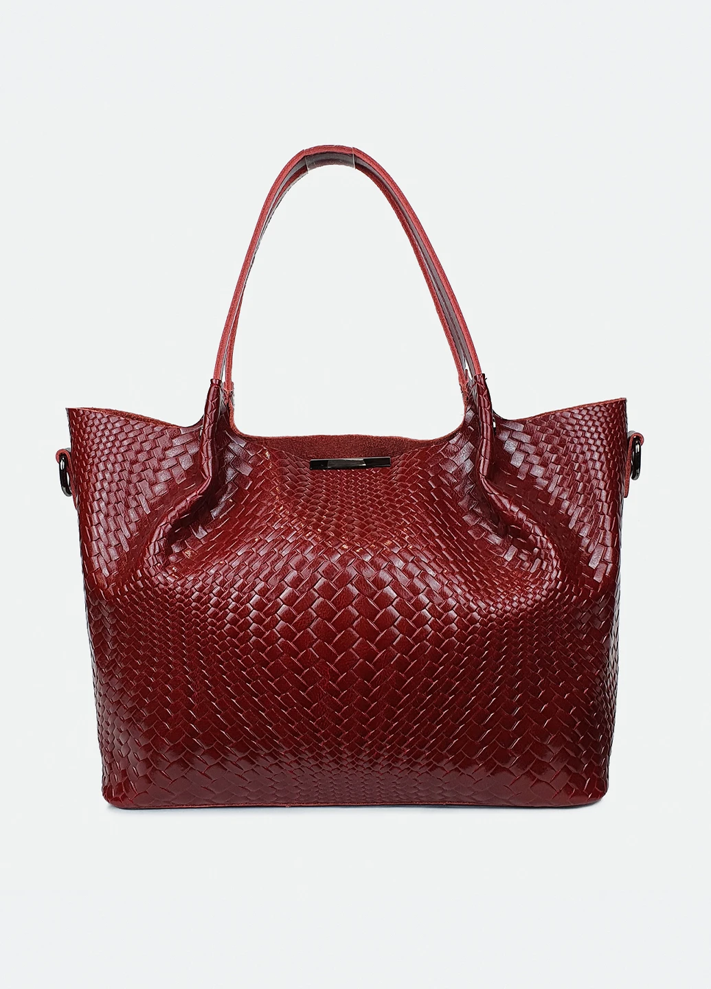 Модний жіночий велика класична сумка 8622 червона Fashion Сумка (226760525)