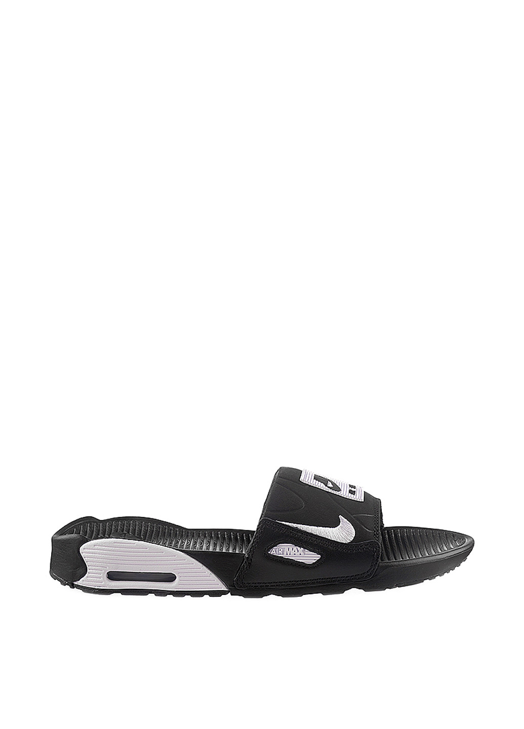 Черные шлепанцы Nike с логотипом