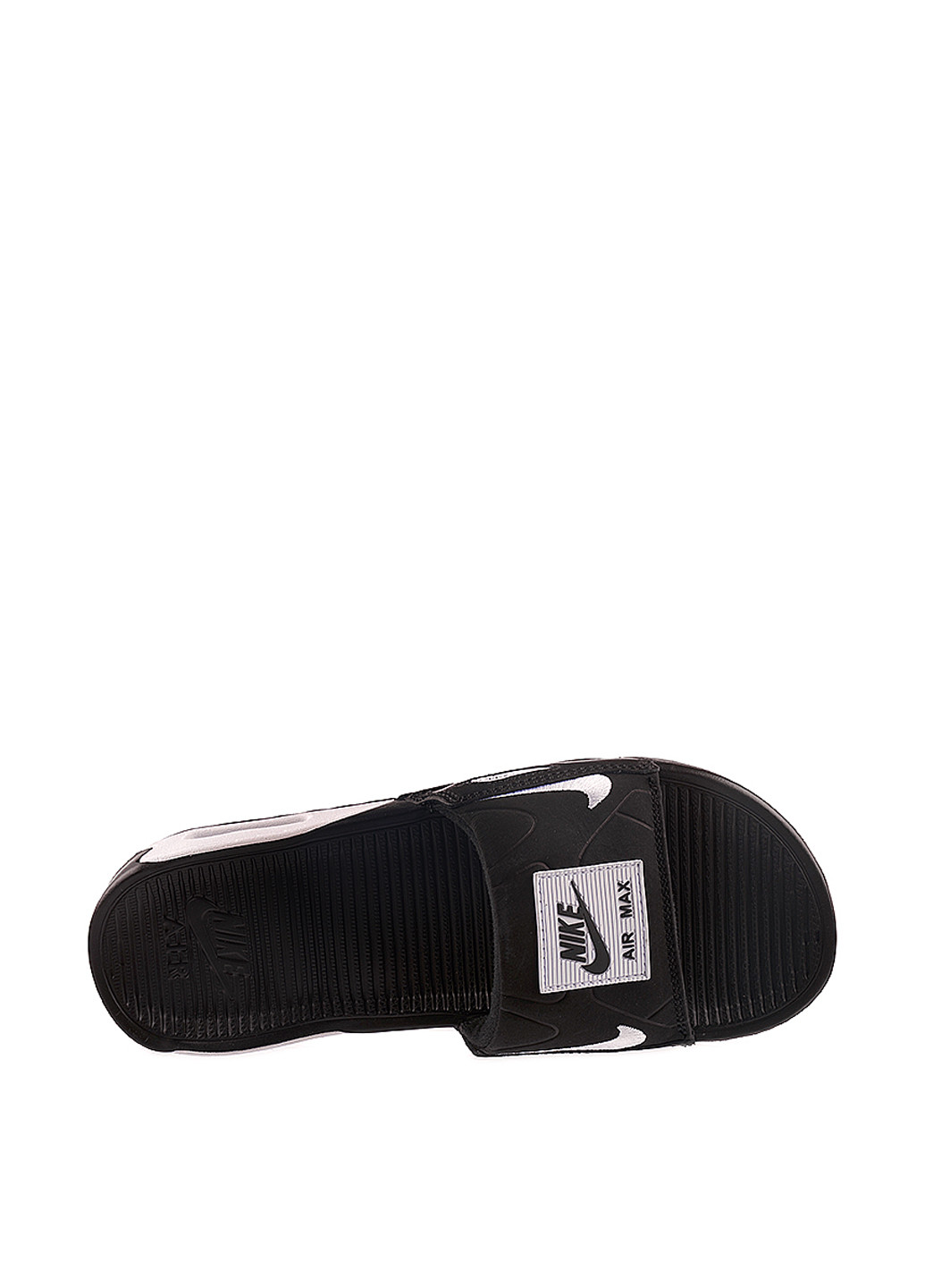 Черные шлепанцы Nike с логотипом