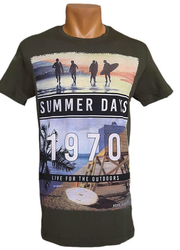 Хакі (оливкова) футболка чоловічі Hope