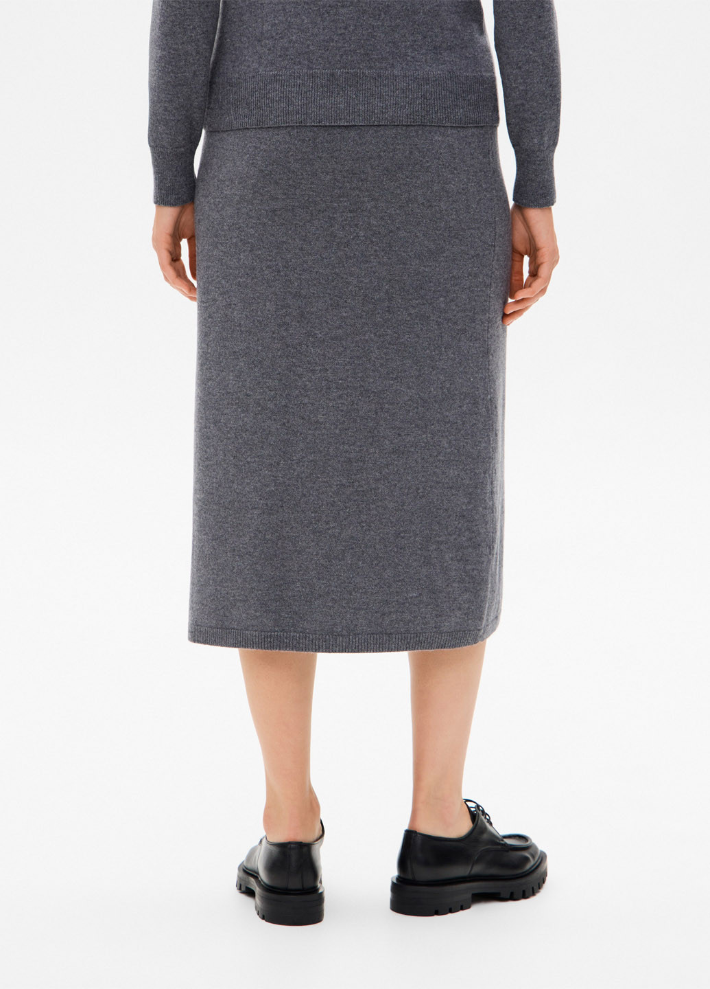 Серая кэжуал меланж юбка Promin карандаш