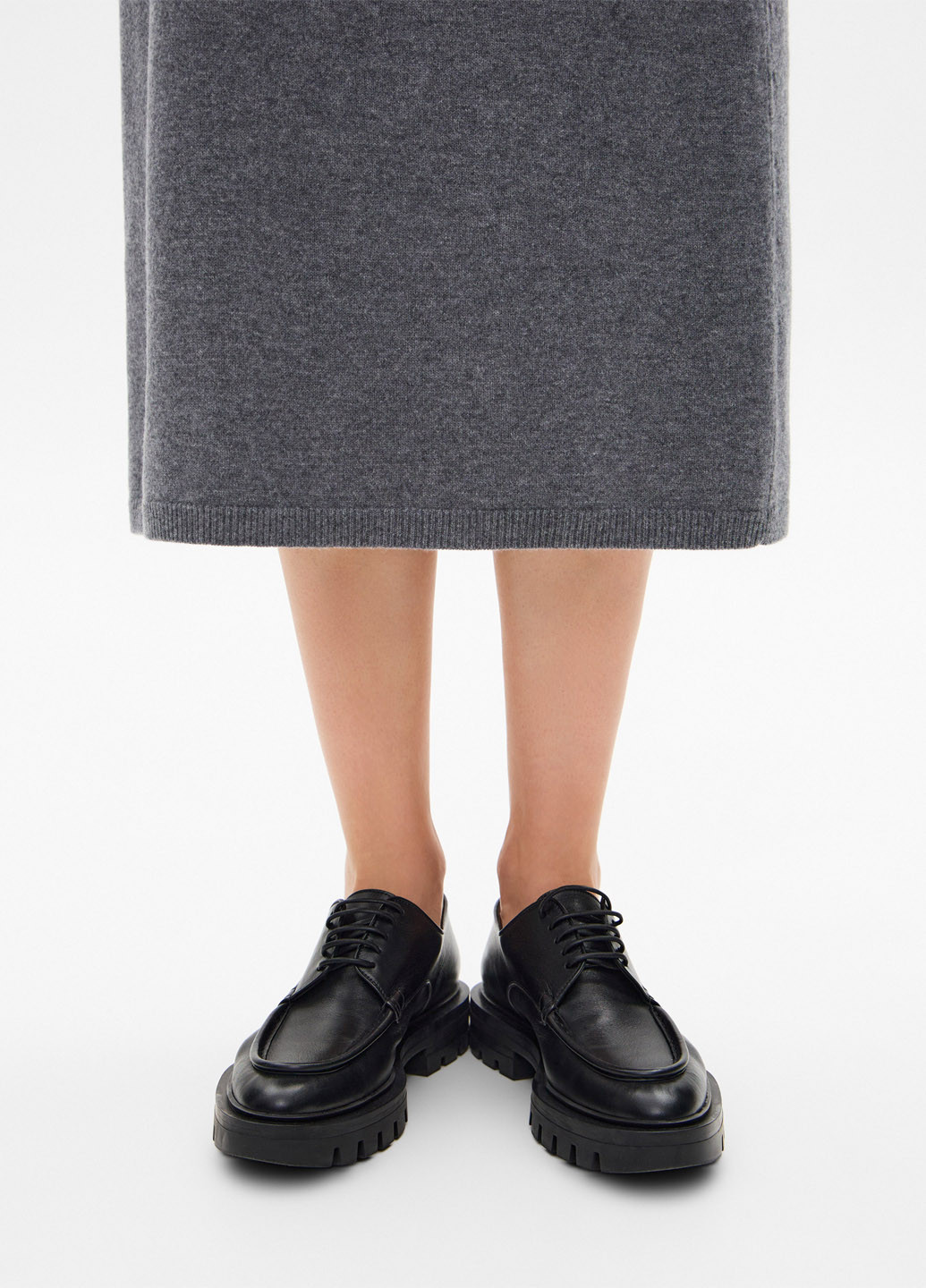 Серая кэжуал меланж юбка Promin карандаш