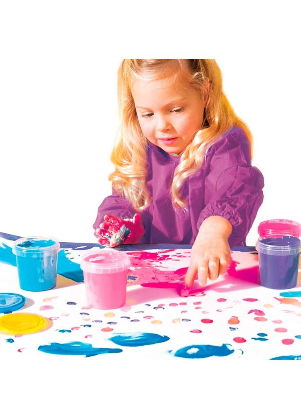 Набор для творчества Пальчиковые краски Юные художницы серия Эко 4 цвета (24927S) Ses (254082076)