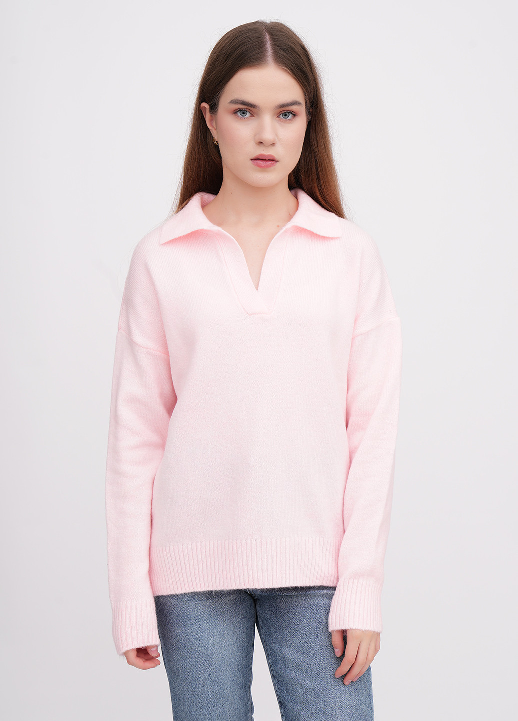Светло-розовый демисезонный свитер EQUILIBRI