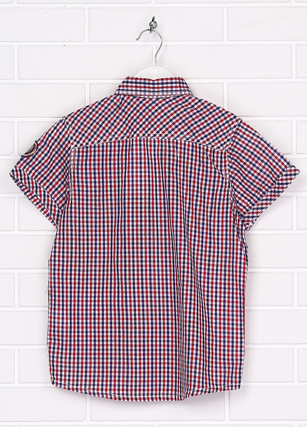 Красная кэжуал рубашка в клетку Bonito с коротким рукавом