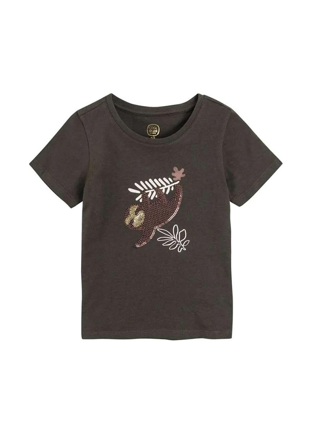 Темно-коричневая летняя футболка Cool Club