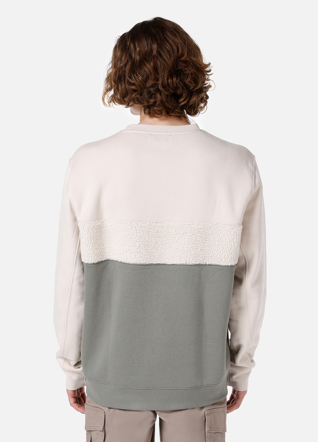 Комбинированный свитшот Colin's колор блок без декора (292787120)