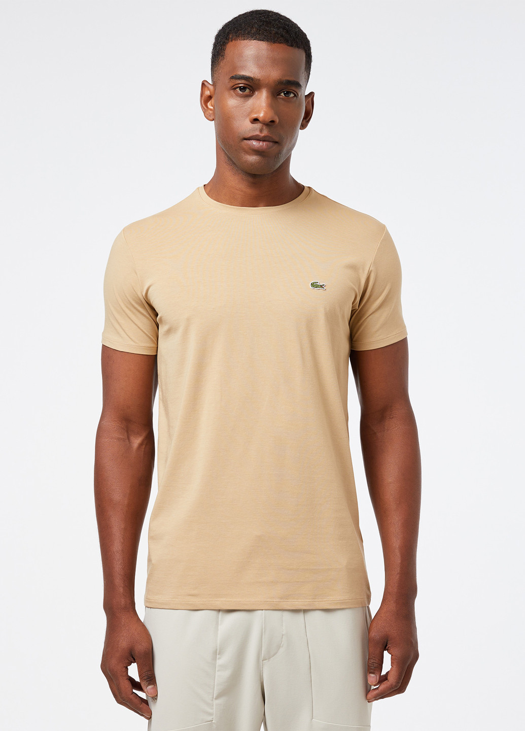 Пудрова футболка Lacoste