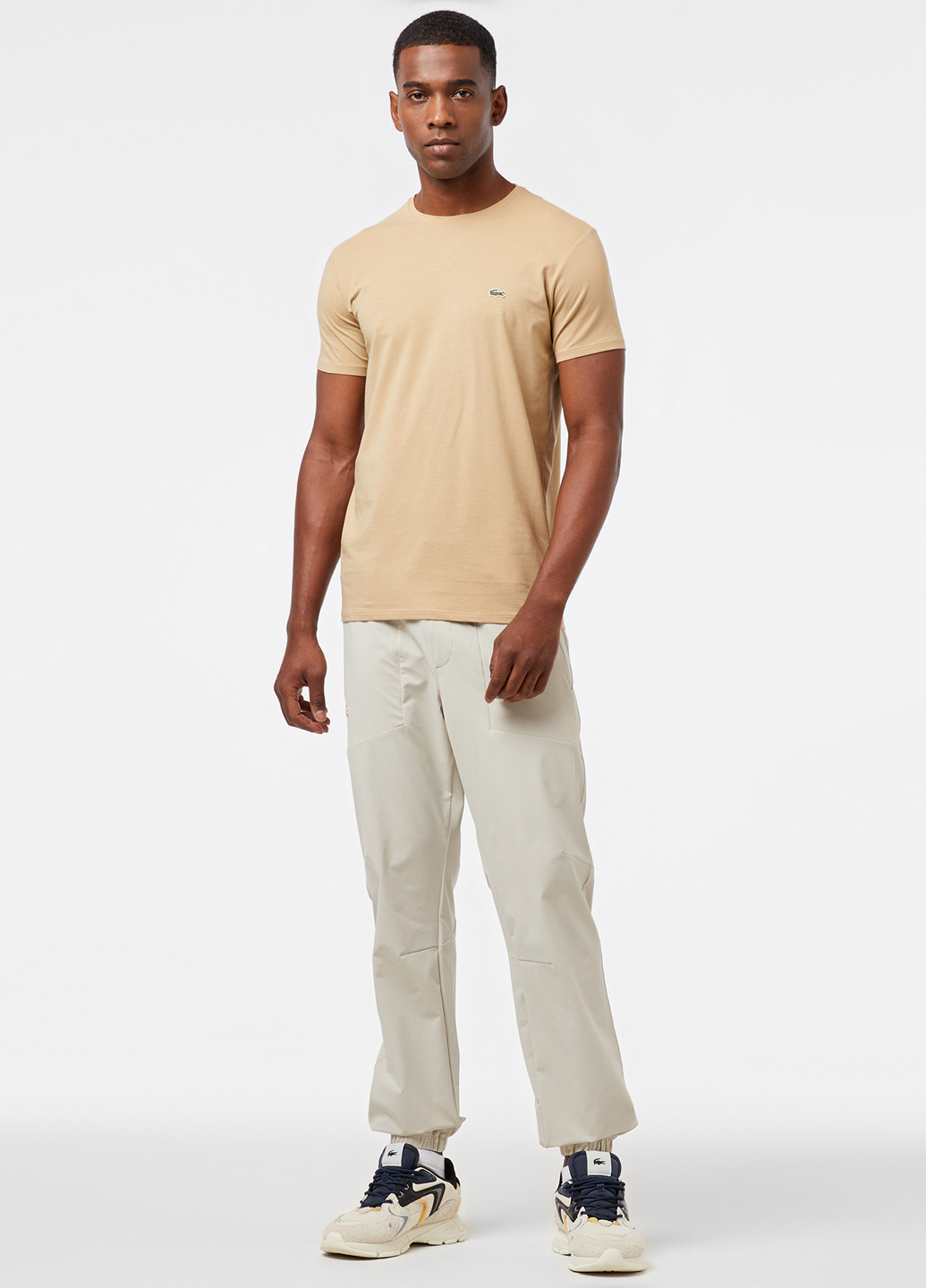 Пудрова футболка Lacoste