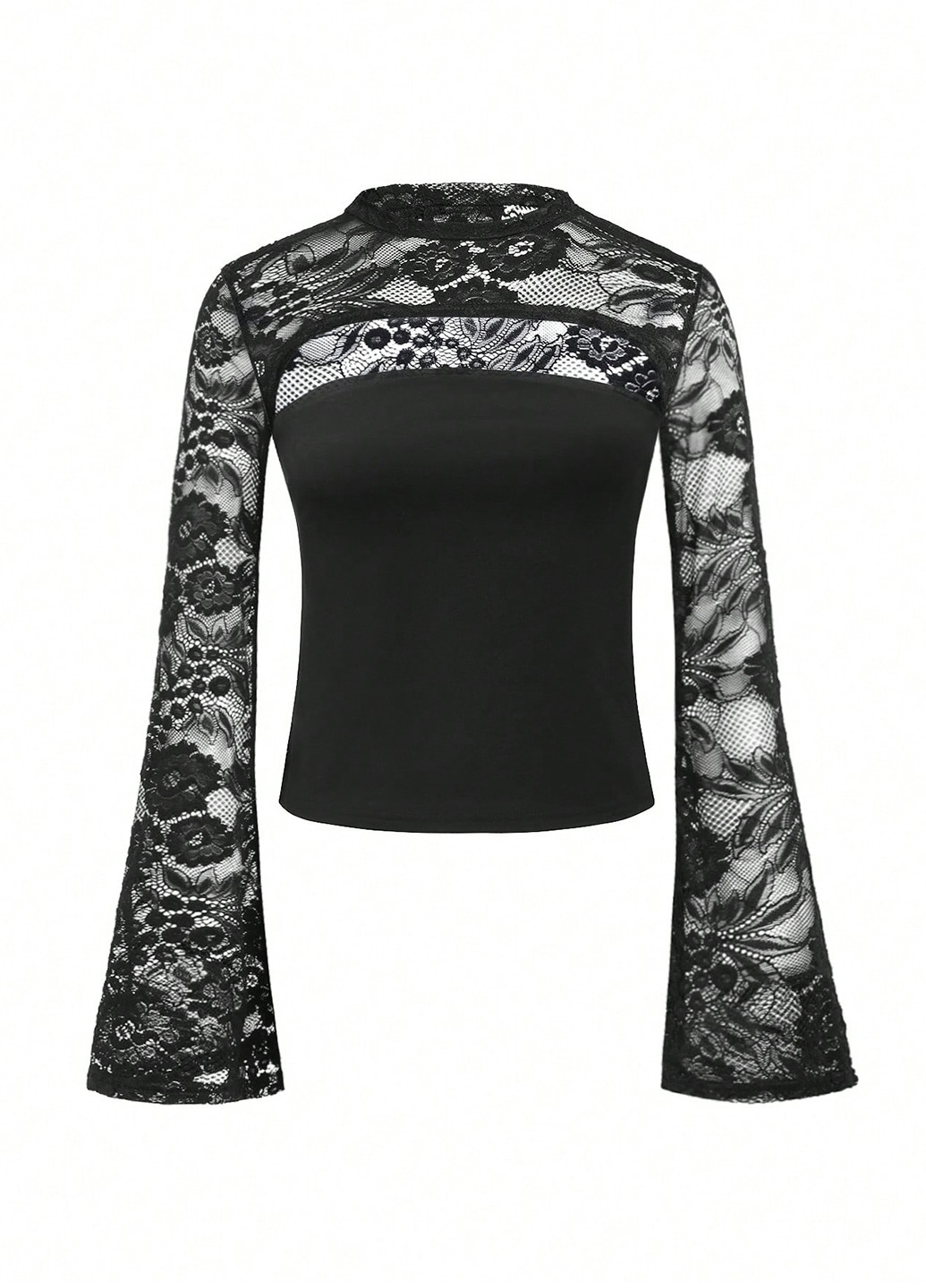 Чёрная блуза SHEIN