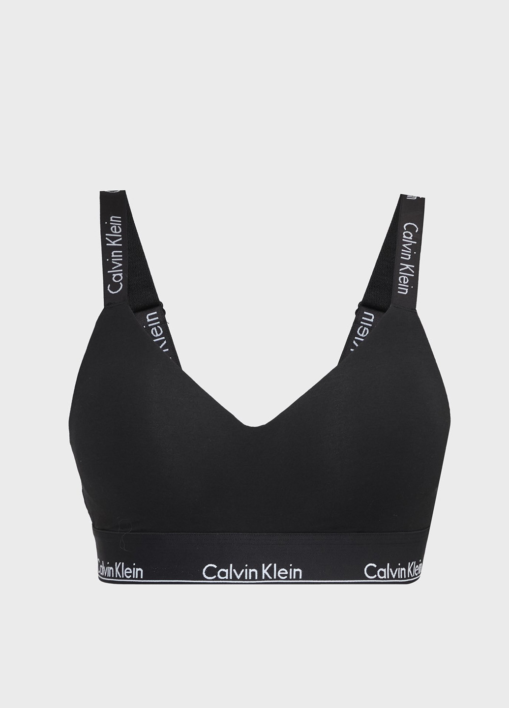 Чёрный топ бюстгальтер Calvin Klein хлопок