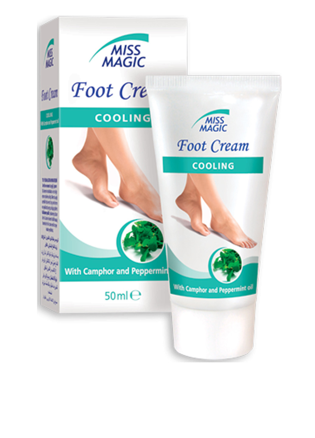 Охлаждающий крем для ног с камфорой и мятным маслом Cooling Foot Cream With Camphor And Peppermint Oil 50 мл Solvex (88095055)