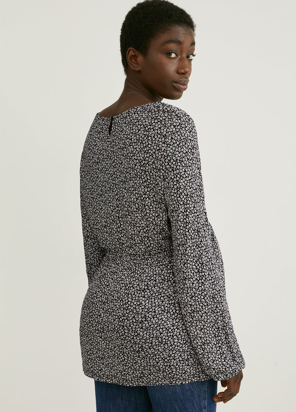 Чёрная блуза для беременных C&A