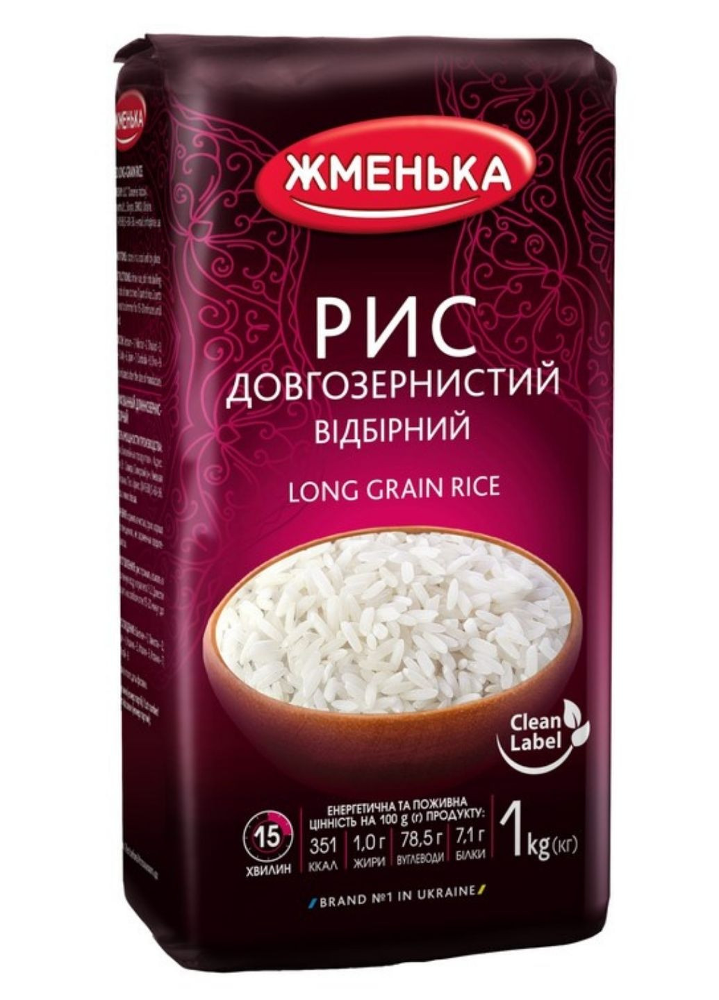 Рис добірний Преміум 1 кг Жменька (244010508)