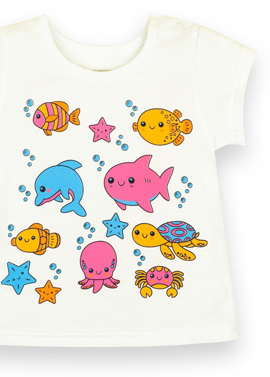 Молочная летняя детская футболка для девочки*моя принцесса* Габби