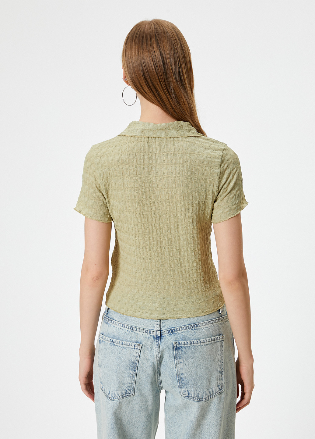 Оливковая блуза KOTON