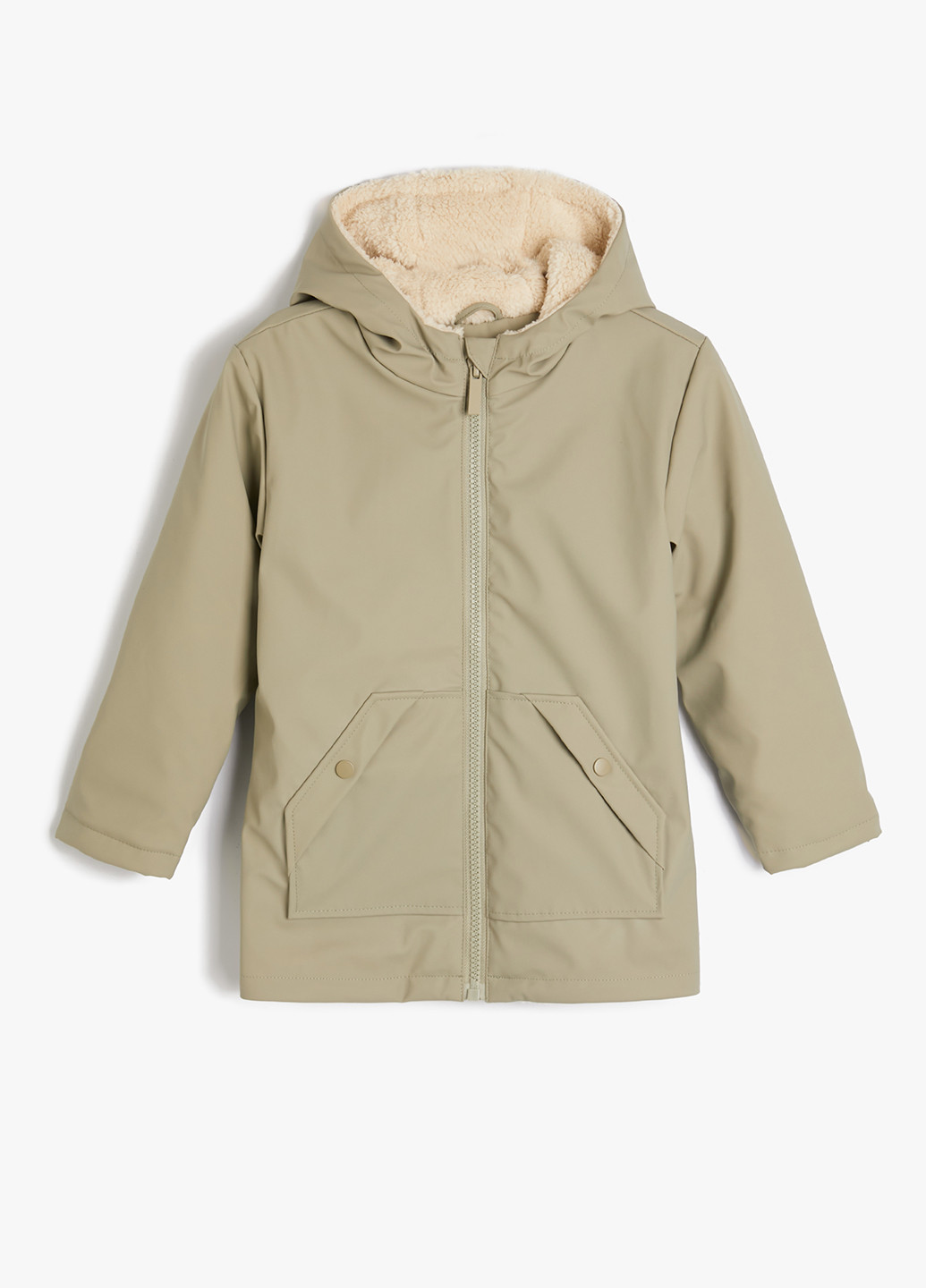 Оливковая (хаки) демисезонная куртка KOTON