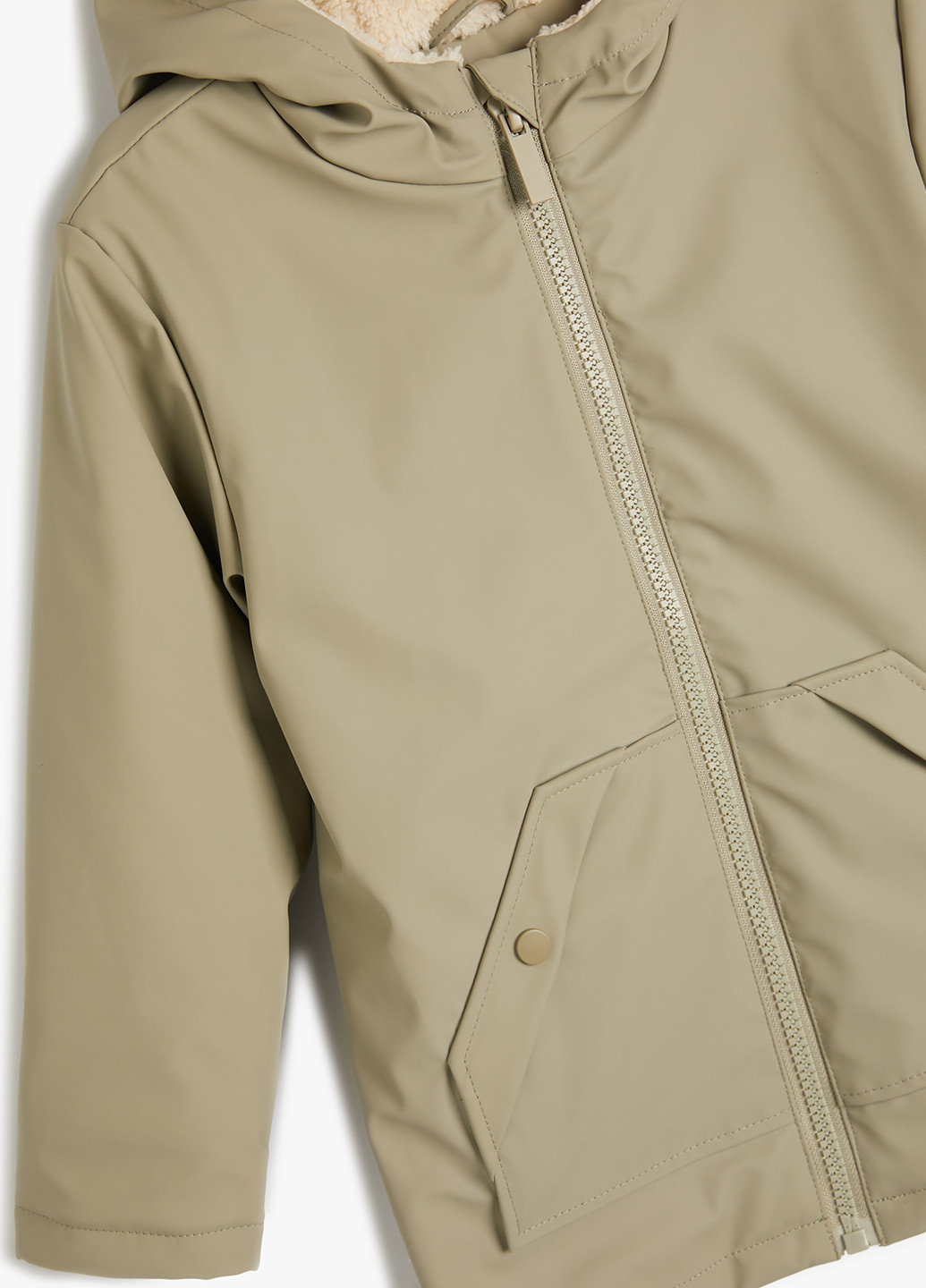 Оливковая (хаки) демисезонная куртка KOTON