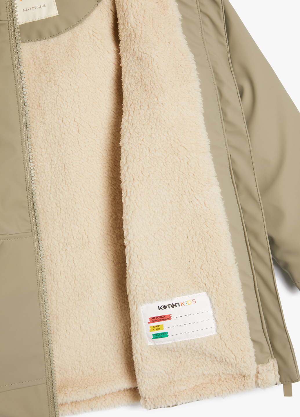 Оливковая (хаки) демисезонная куртка KOTON