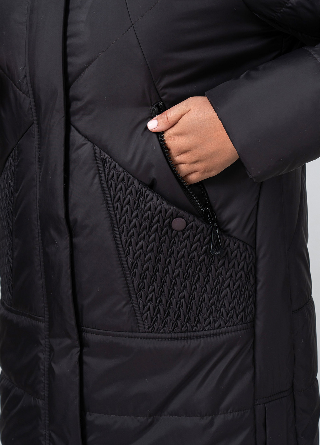 Чорне демісезонне Пальто A'll Posa