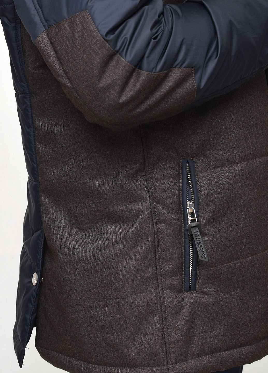 Комбінована демісезонна куртка з комбінуванням тканин Astoni Dublin-2