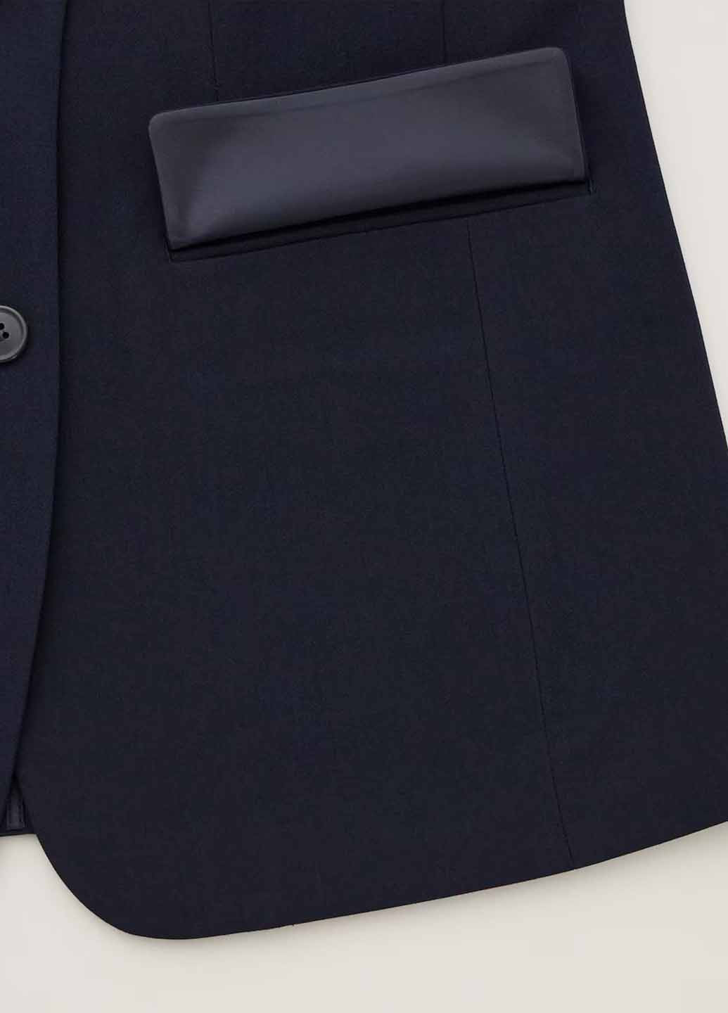 Темно-синий женский жакет Uniqlo однотонный - демисезонный